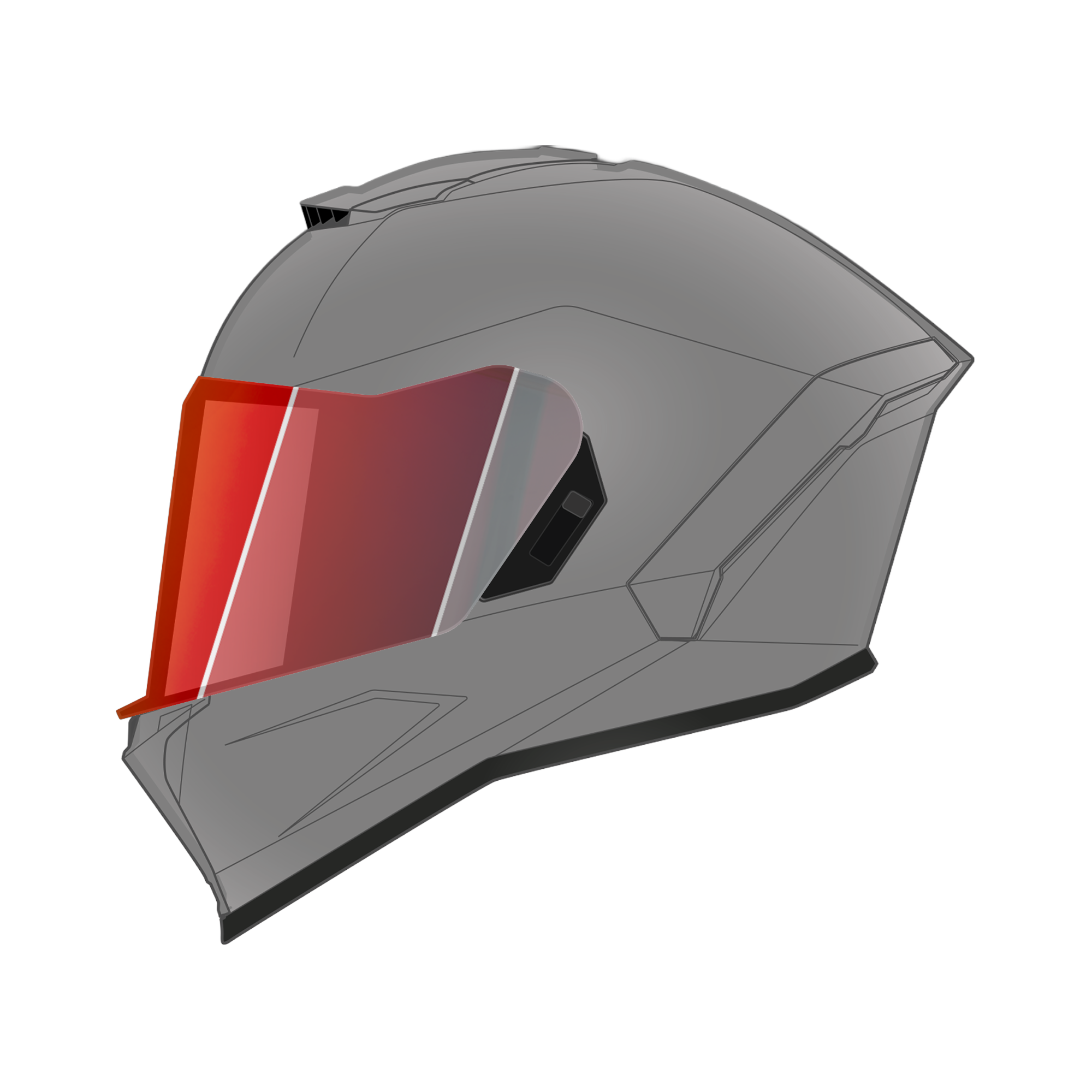 Viper Shield Outer- Photochromic Red