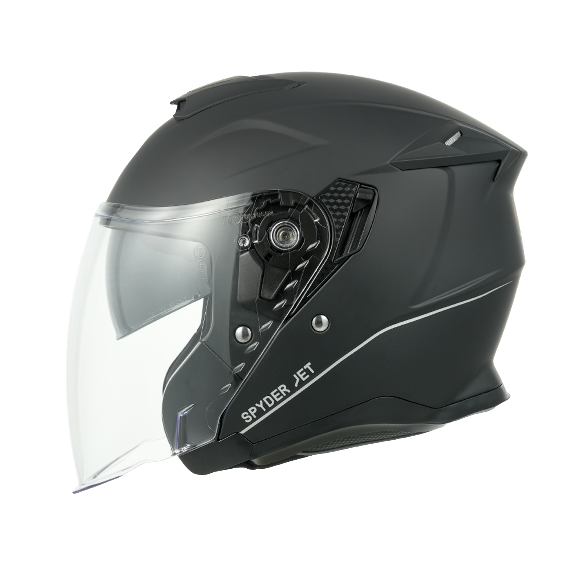 D.O.T. & ECE Daytona Spyder Jet- Dull Black