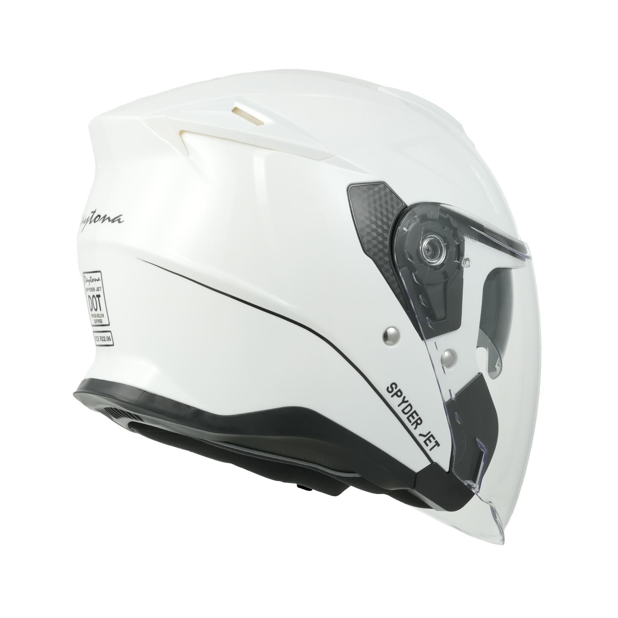 D.O.T. & ECE Daytona Spyder Jet- Hi-Gloss White