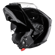 Daytona Glide Modular Motorcycle Helmet - DOT Approved, Bluetooth Ready, Dual Visor, Men/Women/Youth - Hi-Gloss Black