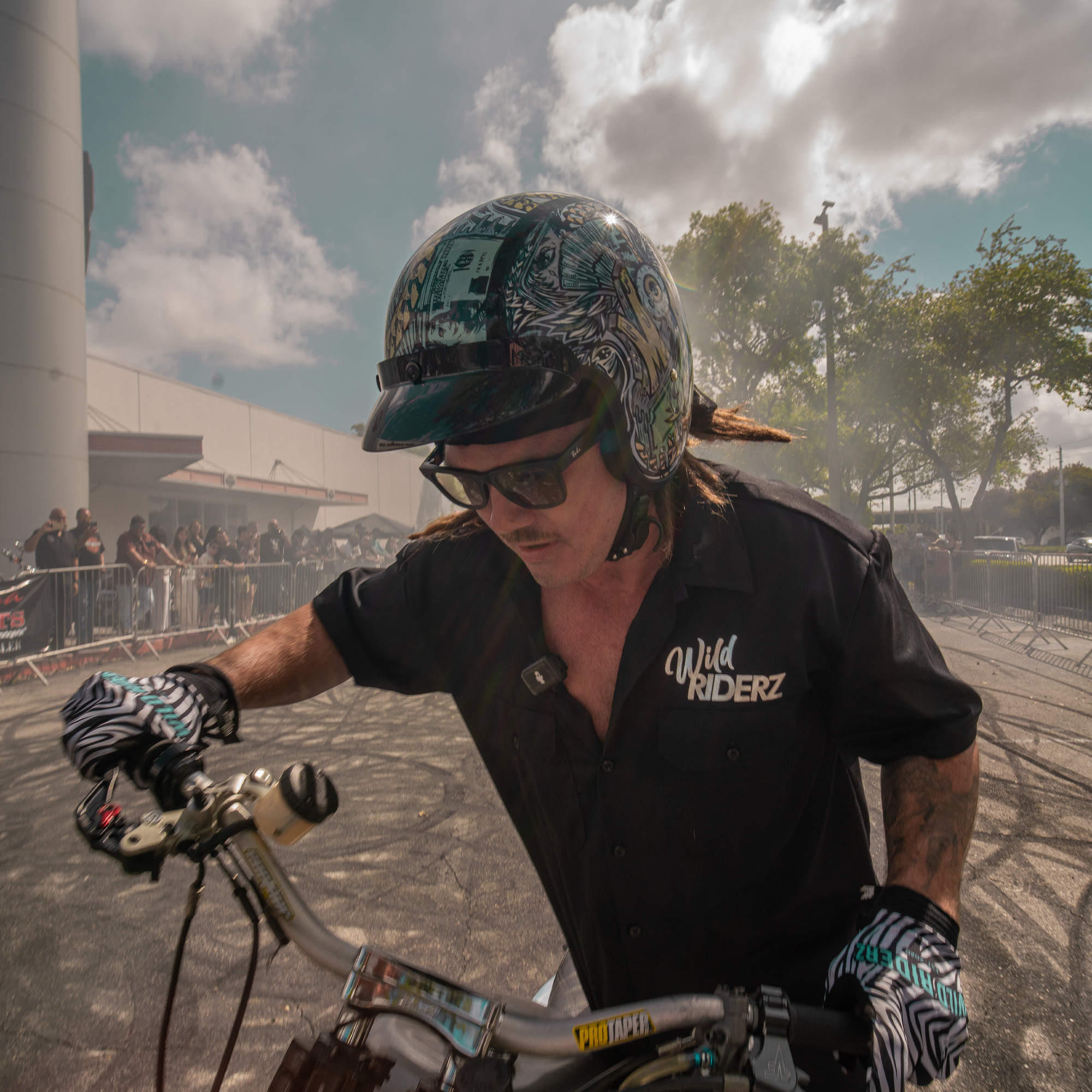 DOT Approved Daytona Cruiser Open Face Motorcycle Helmet - Men, Women & Youth - With Visor & Graphics - W/ Money